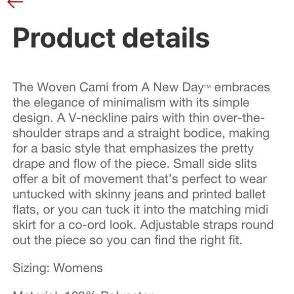 New Satin Cami - Picture 4 of 4